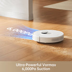 Încarcă imaginea în vizualizatorul Galerie, Dreame D10 Plus Gen 2 Robot Vacuum highlighting 6,000Pa suction on floor.
