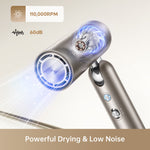 Încarcă imaginea în vizualizatorul Galerie, Dreame Pocket Hair Dryer featuring 110,000RPM speed and low noise operation
