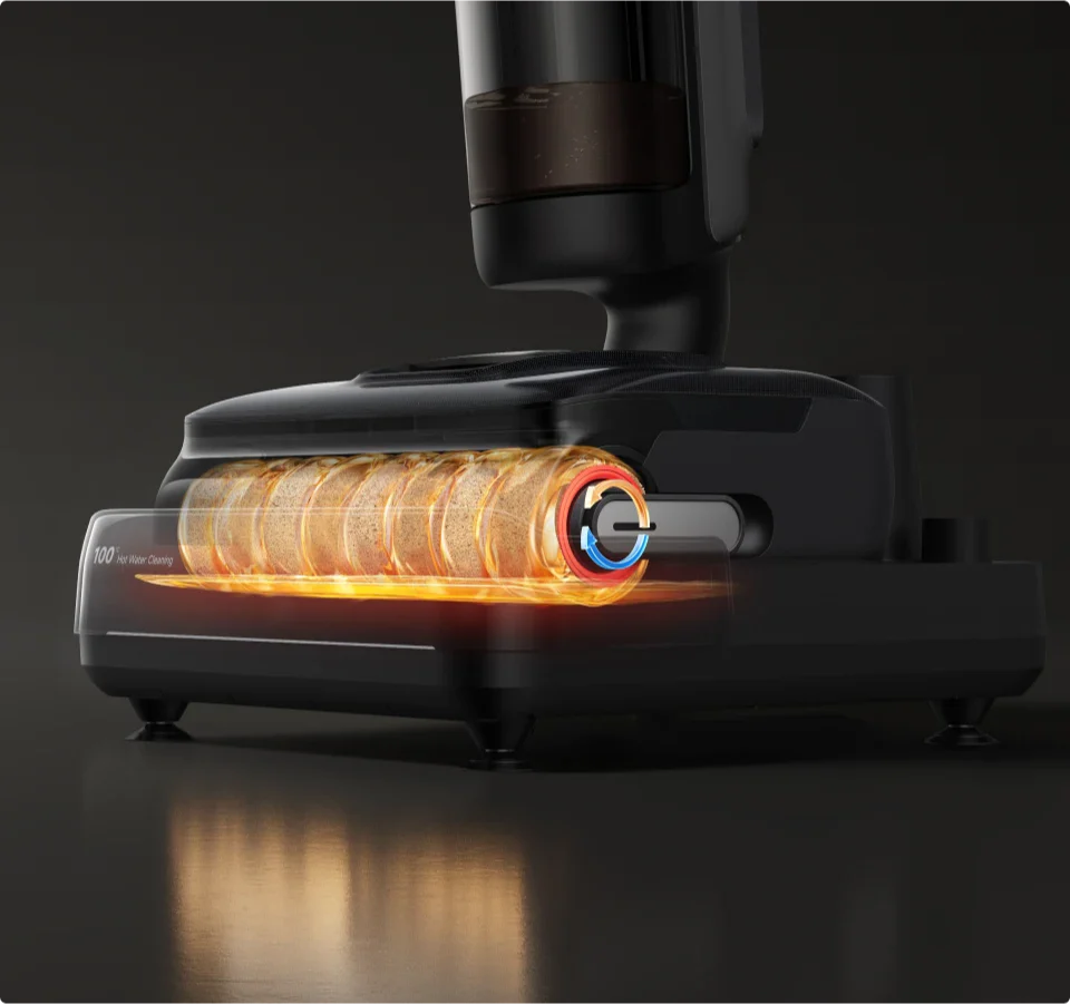 <span>ThermoTub™</span>Autocurățare prin înmuiere în apă la 100°C* pentru acoperire perfectă