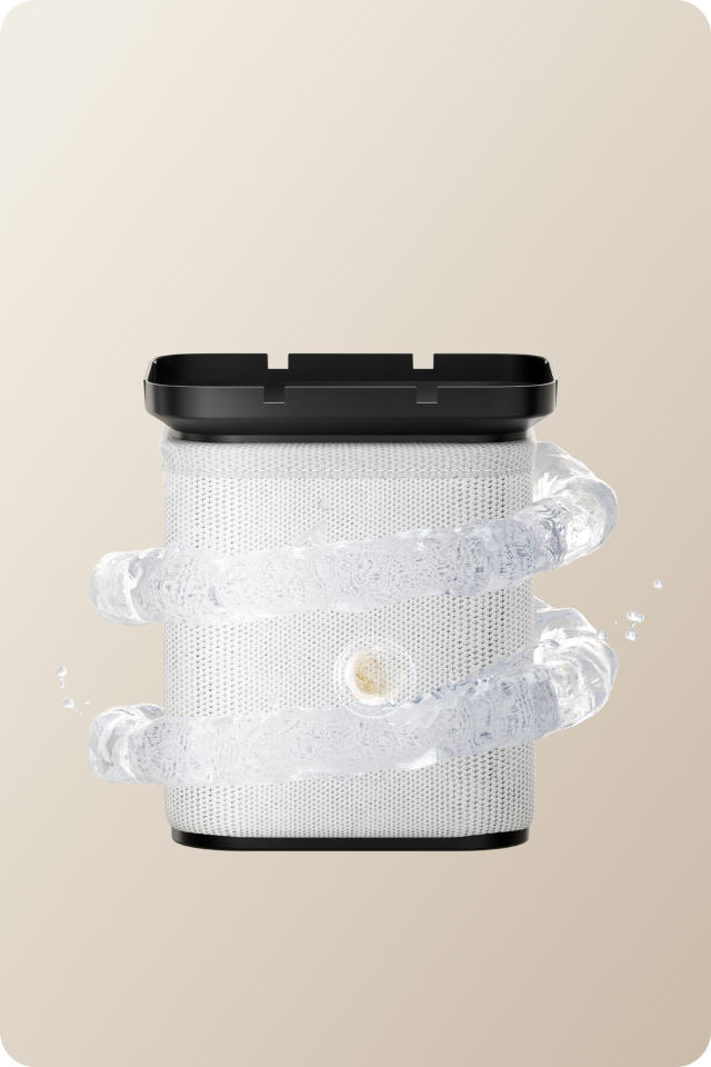 <div class="common-small--hide">Rezervor de mare capacitate de 6 l pentru performanță de lungă durată</div>

<div class="common-pc--hide black">
Filtru antibacterian lavabil 3D  </div>