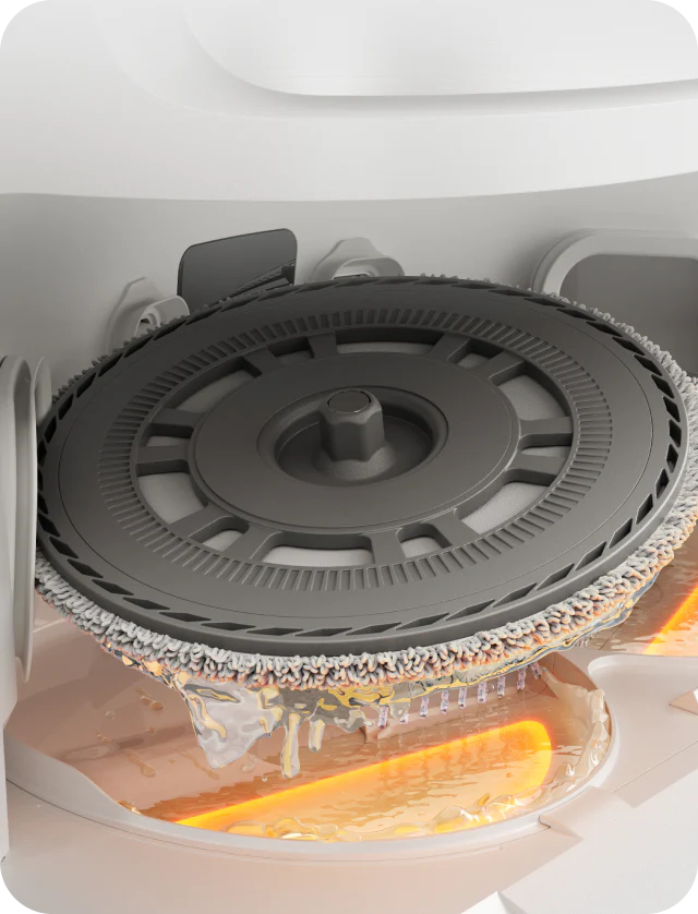 Sistem de autocurățare a mopului ThermoHub la 100 °C