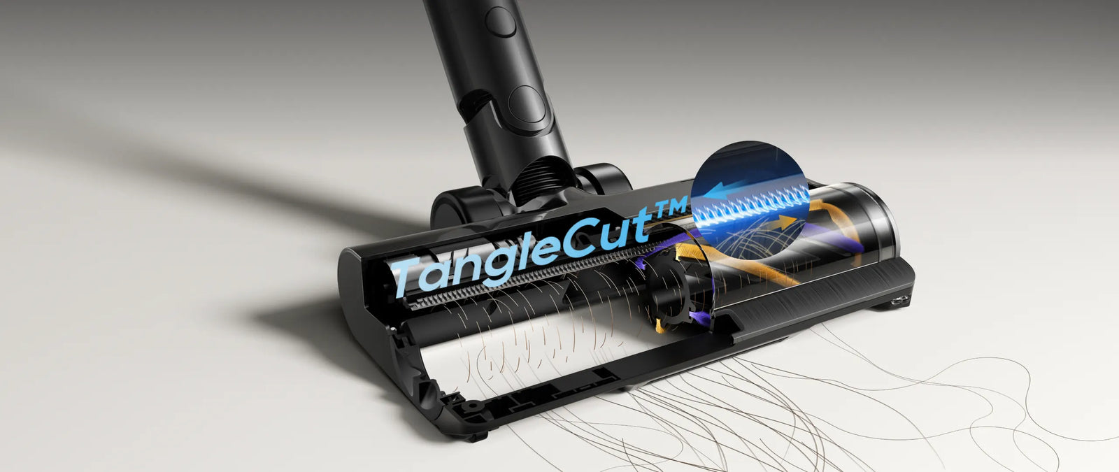 Perie pentru suprafețe multiple Tangle-Cut™ pentru curățare fără încurcare